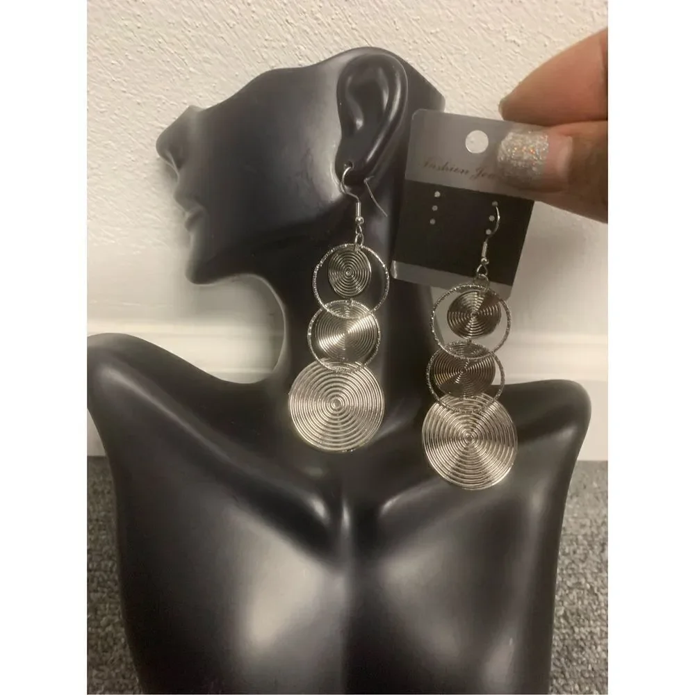 Circle Dangle Earrings